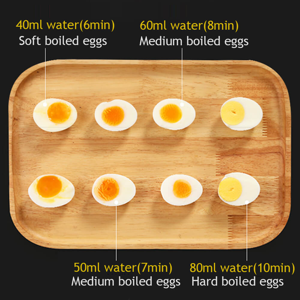 Electric Egg Cooker Rapid Egg Boiler with Auto Shut Off for Soft Stainless Steel Tray