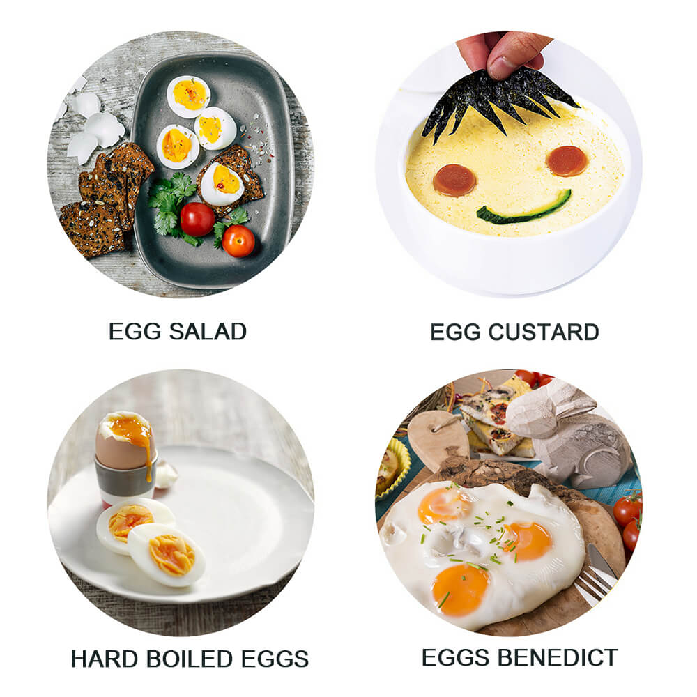 Electric Egg Cooker Rapid Egg Boiler with Auto Shut Off for Soft Stainless Steel Tray