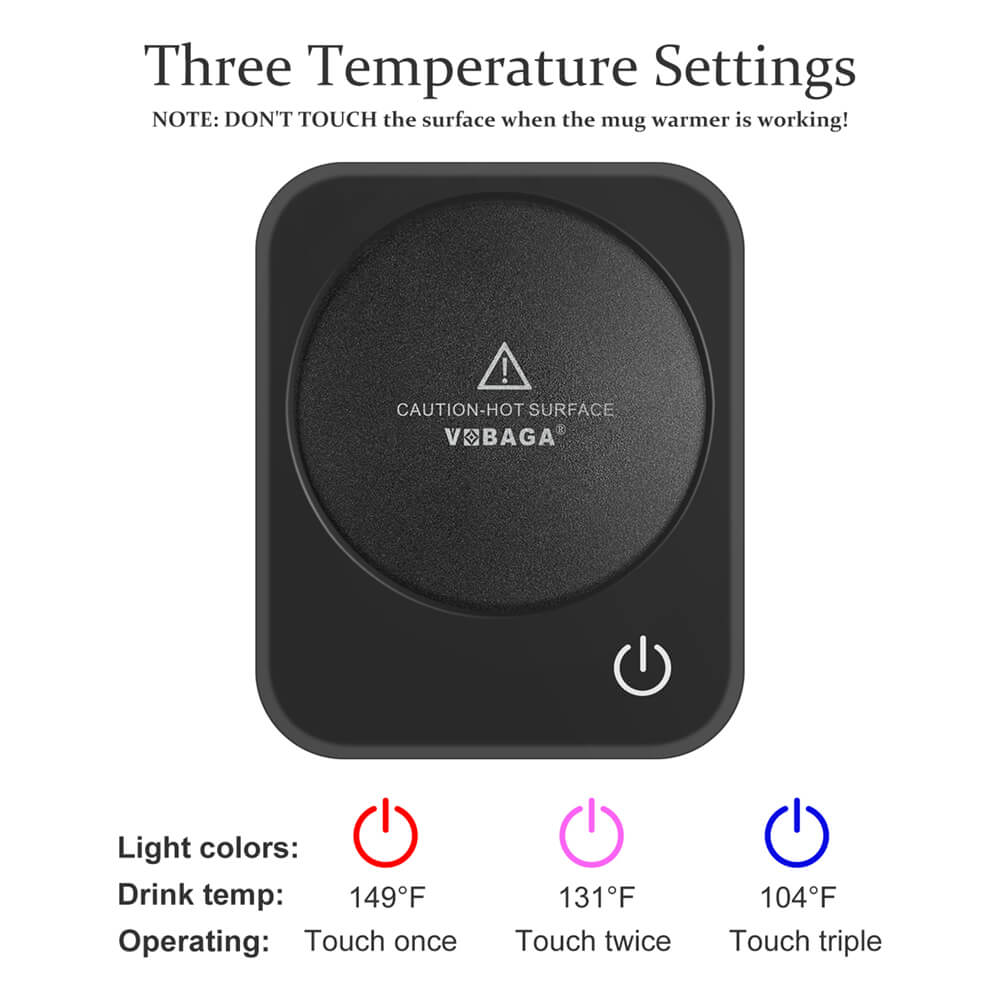 Vobaga Electric Cup Mug Warmer 9 Colors to Choose 1-3days shipping